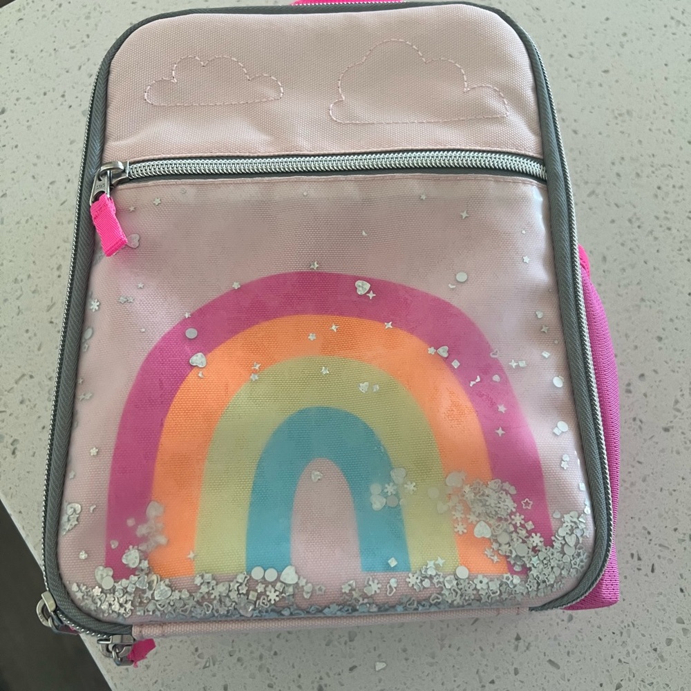 Pink Rainbow Kids Lunch Bag